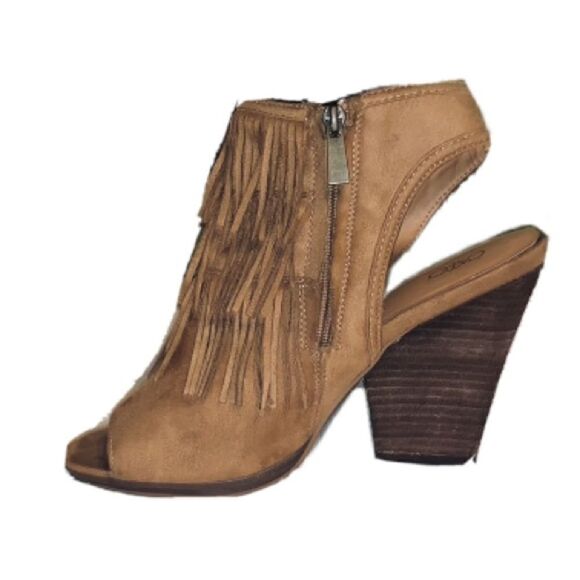Cato fringe open toe bootie size 10 - Picture 3 of 7